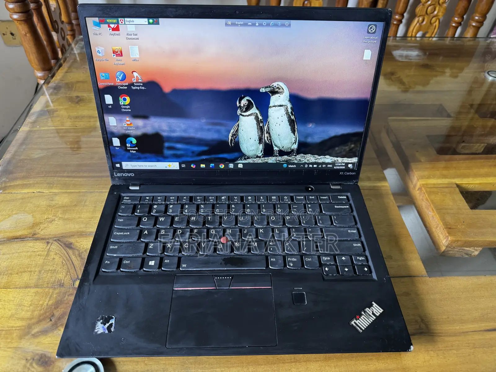 Laptop Lenovo ThinkPad X1 Carbon 16GB Intel Core i7 HDD 5T