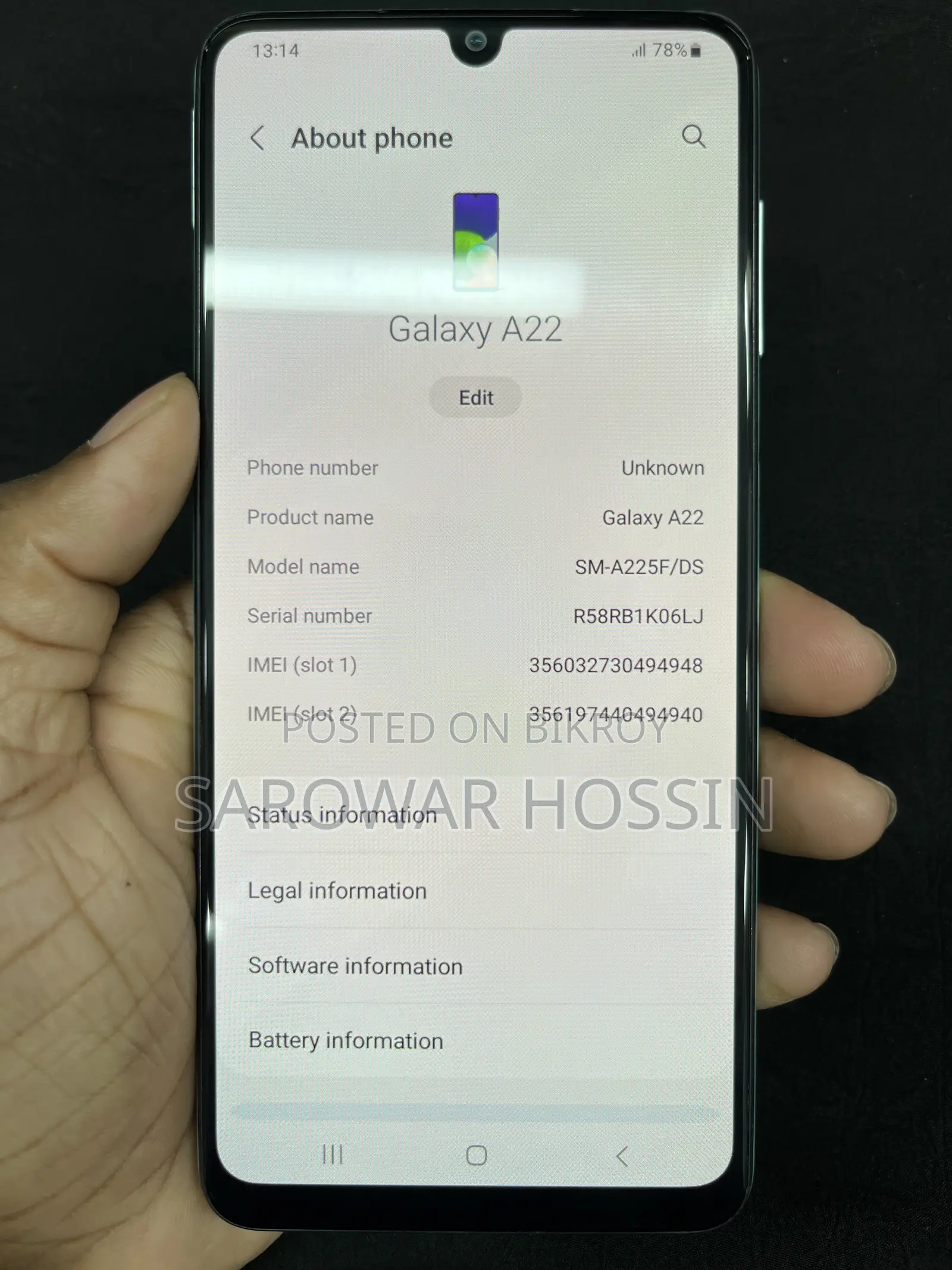 Samsung Galaxy A22 128 GB