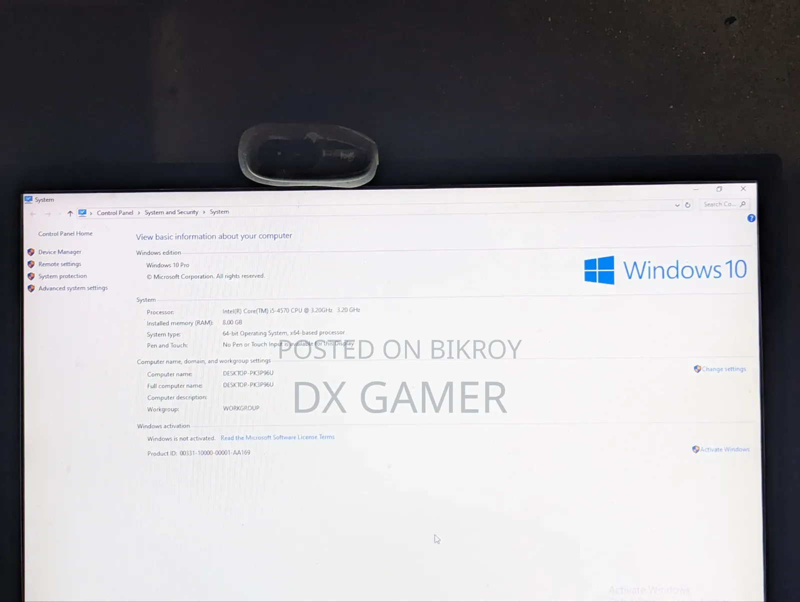 Desktop Computer 8GB RAM Intel Core i5 500GB HDD