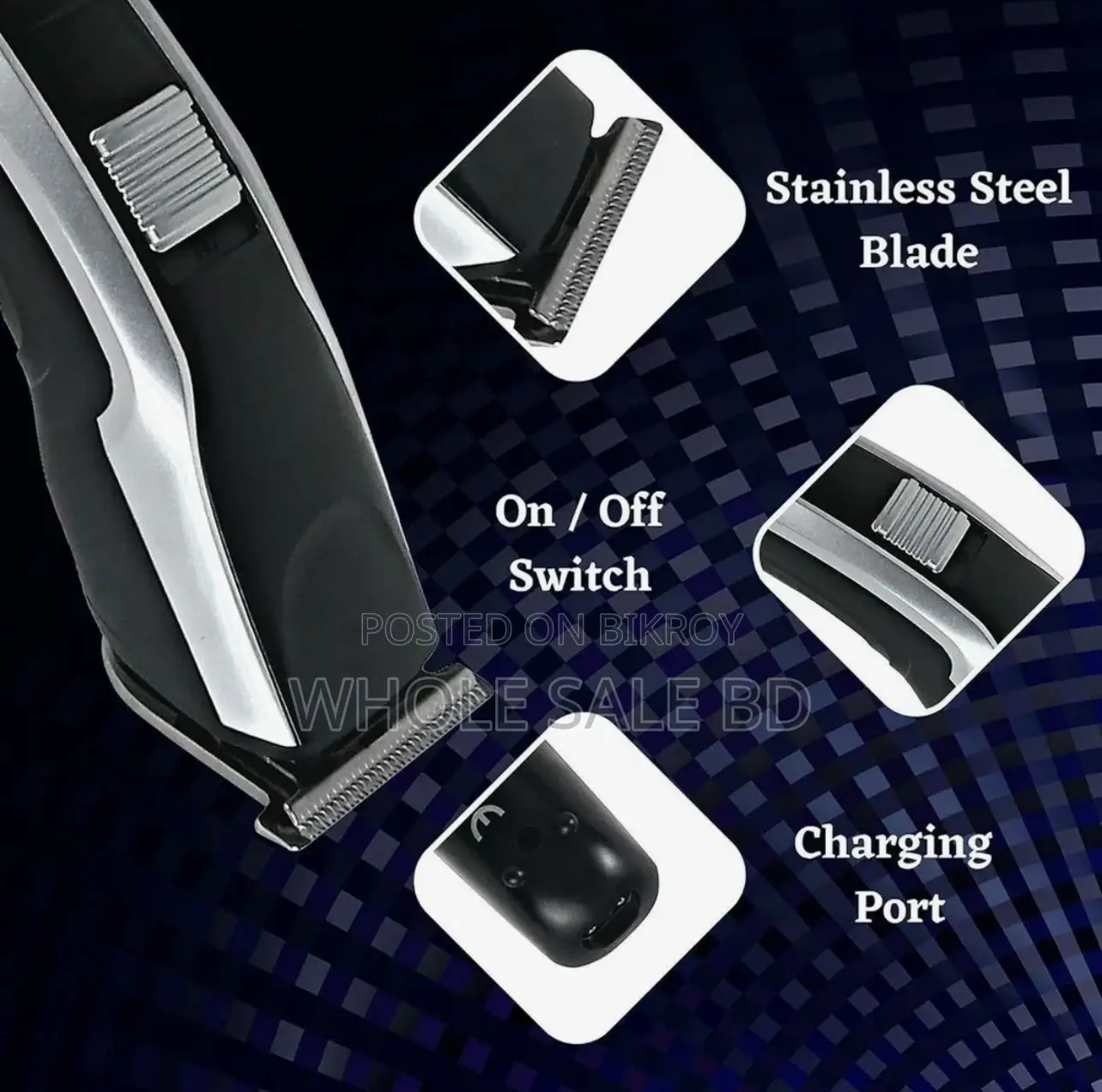 HTC AT-538 Rechargeable Hair Beard Trimmer