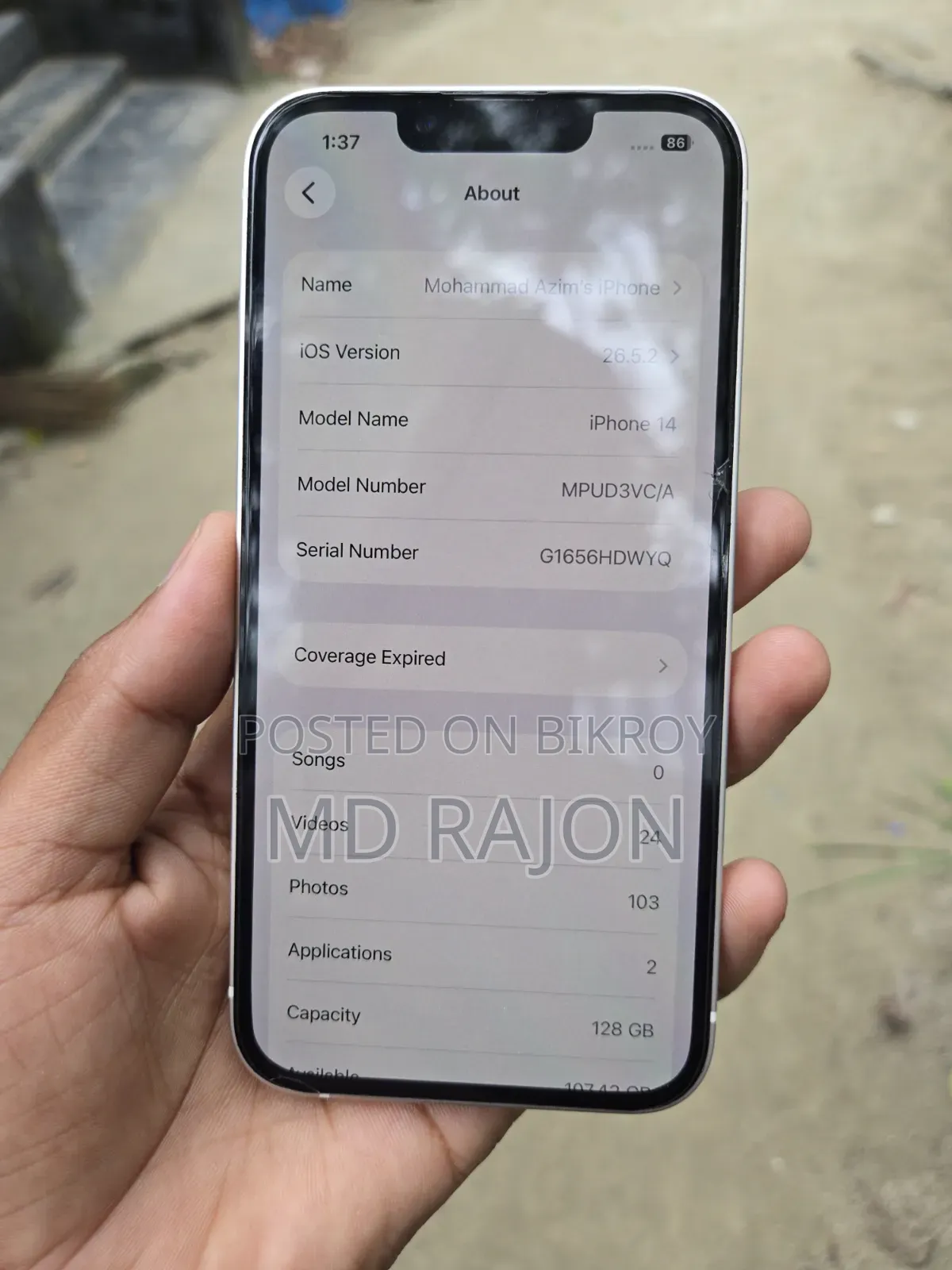 Apple iPhone 14 128 GB White