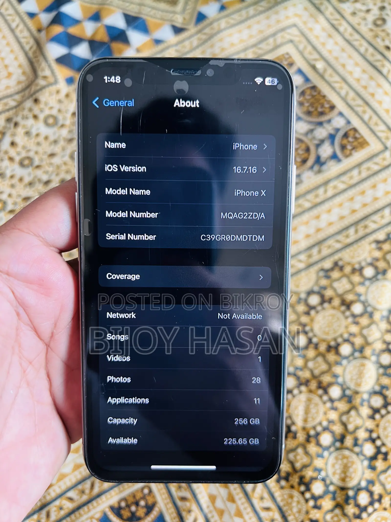 Apple iPhone X 256 GB White