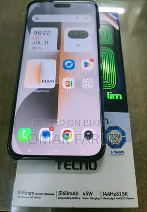 Tecno Spark Slim 256 GB Black