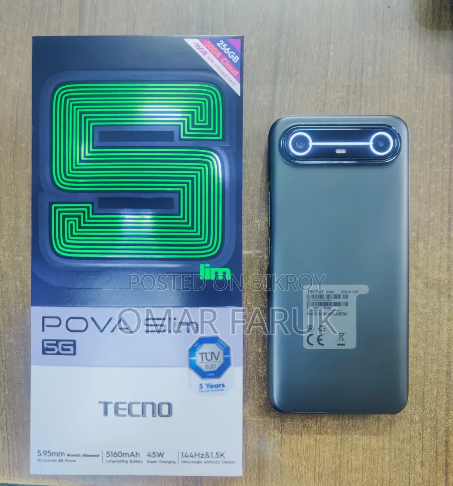 Tecno Spark Slim 256 GB Black