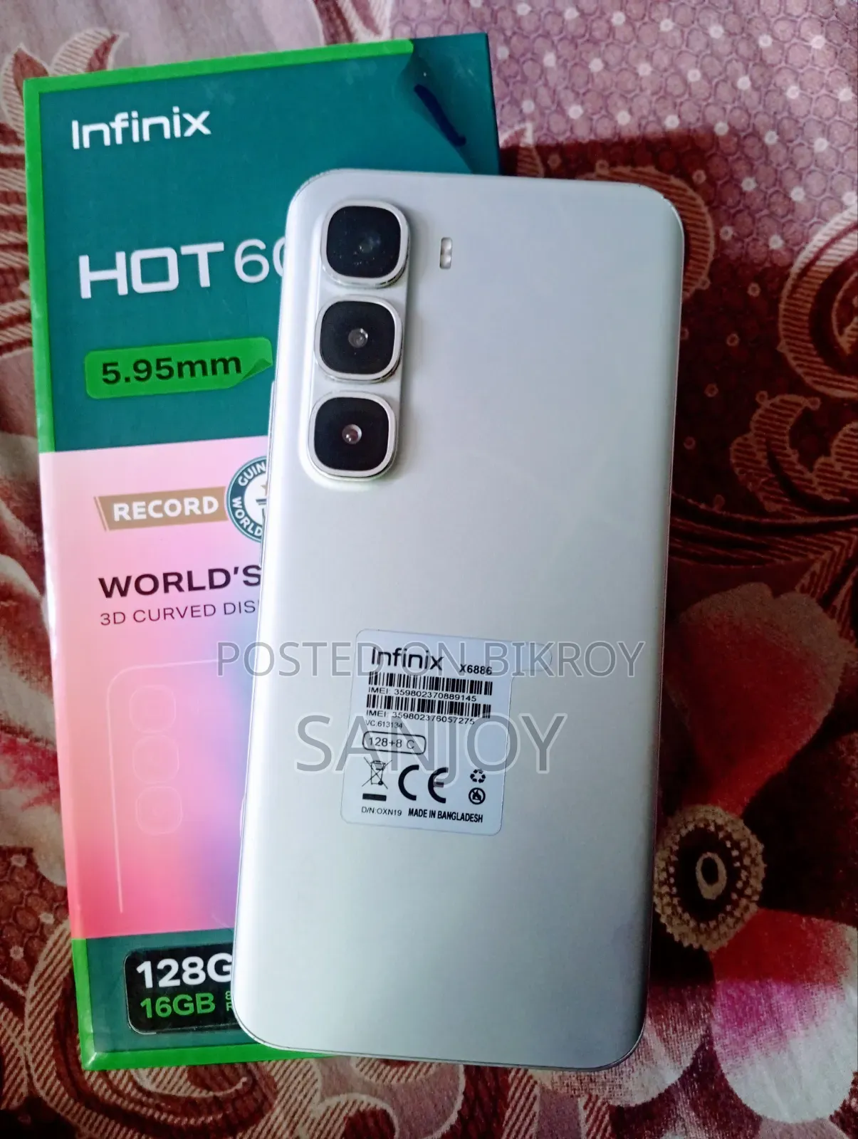 Infinix Hot 60 Pro+ 128 GB Silver