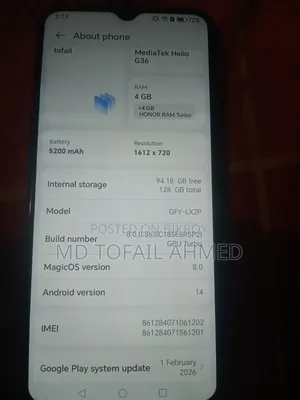 New Honor X5b Plus 128 GB Black
