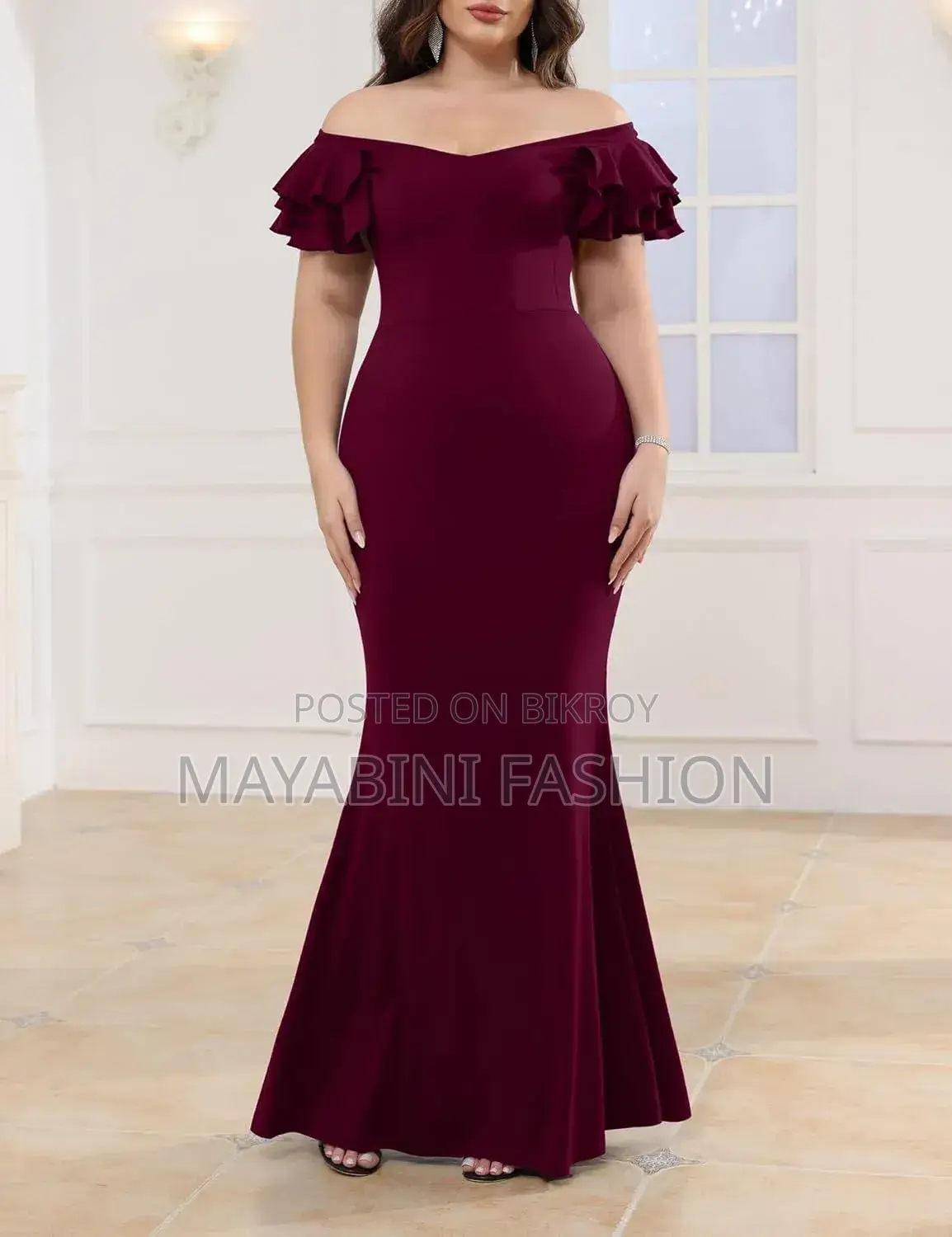 Off Shoulder Party Gown