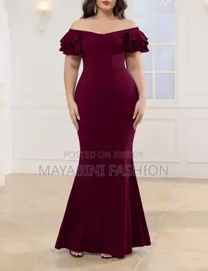 Off Shoulder Party Gown