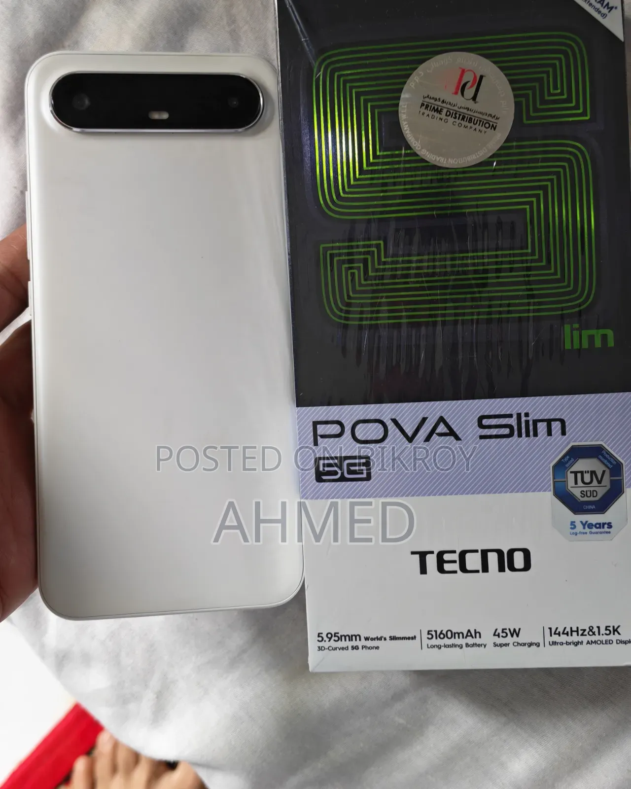 Tecno Camon Slim 256 GB White