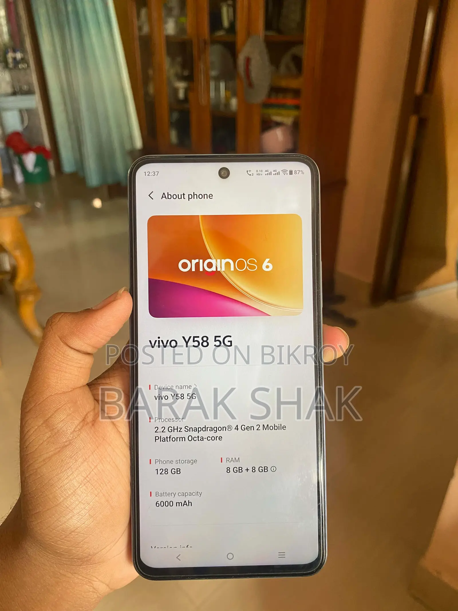 New Vivo Y58 128 GB Blue