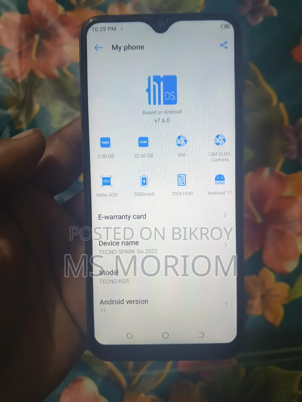 New Tecno Spark 8C 64 GB Gray