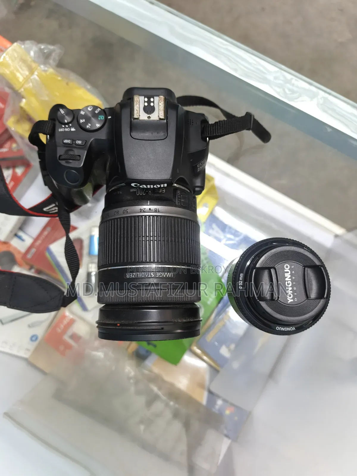 Canon 250D With 50mm STM Prime Lens 1.8 Full Fresh Condition.