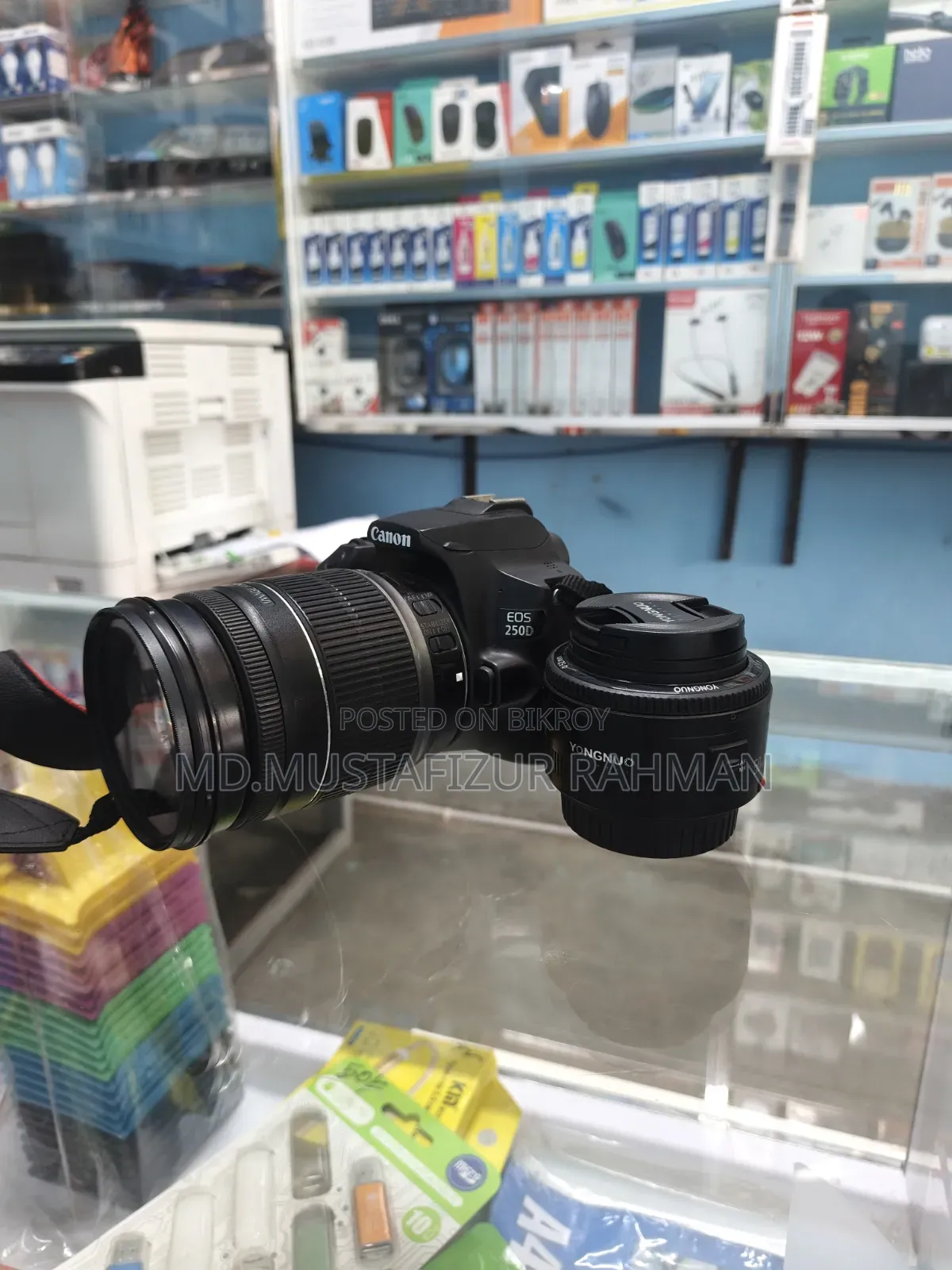Canon 250D With 50mm STM Prime Lens 1.8 Full Fresh Condition.