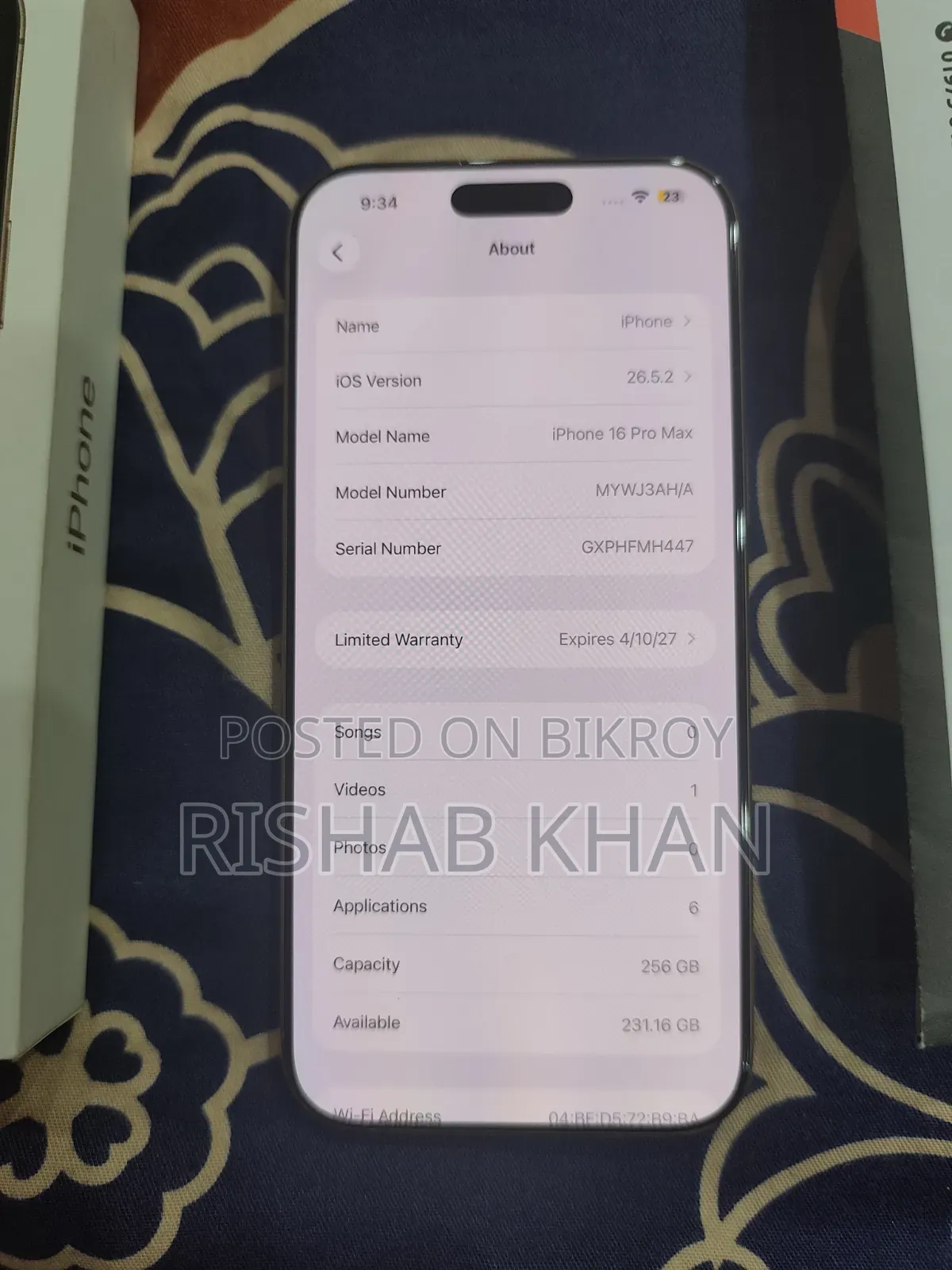 Apple iPhone 16 Pro Max 256 GB
