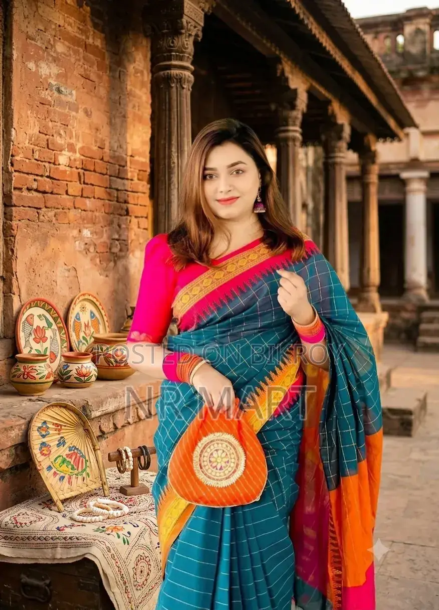 Madurai Check Half Silk Saree