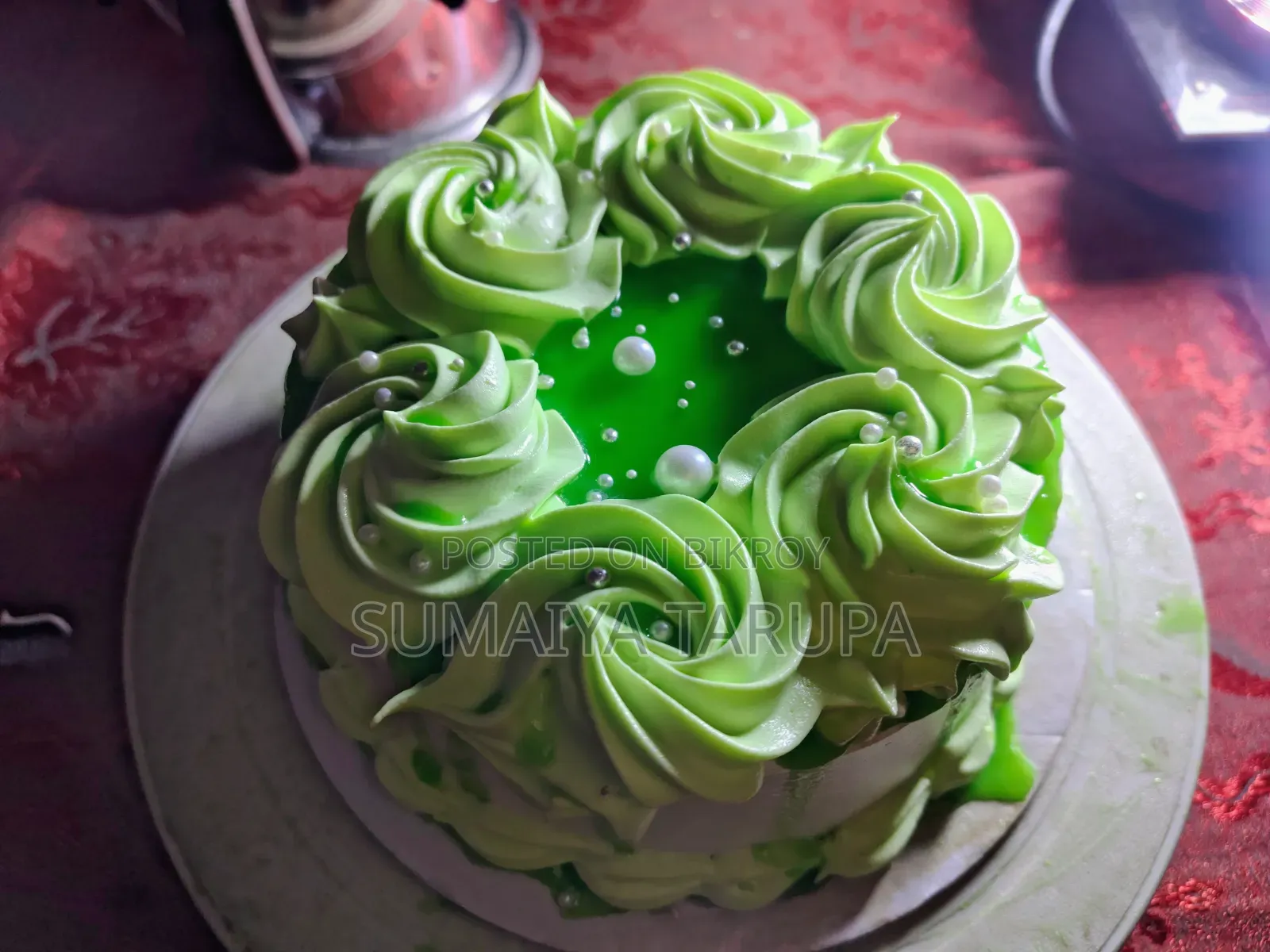 Homemade Customized Birthday Cake