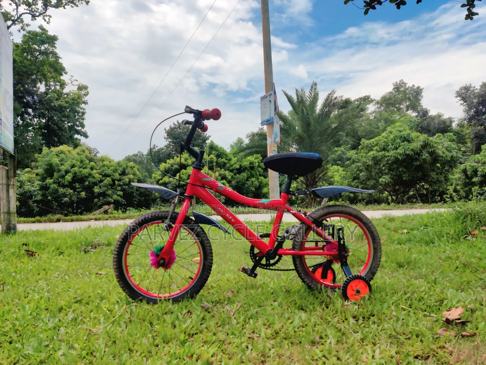 Duranta 16" With Training Wheels – Full Serviced Kids Cycle