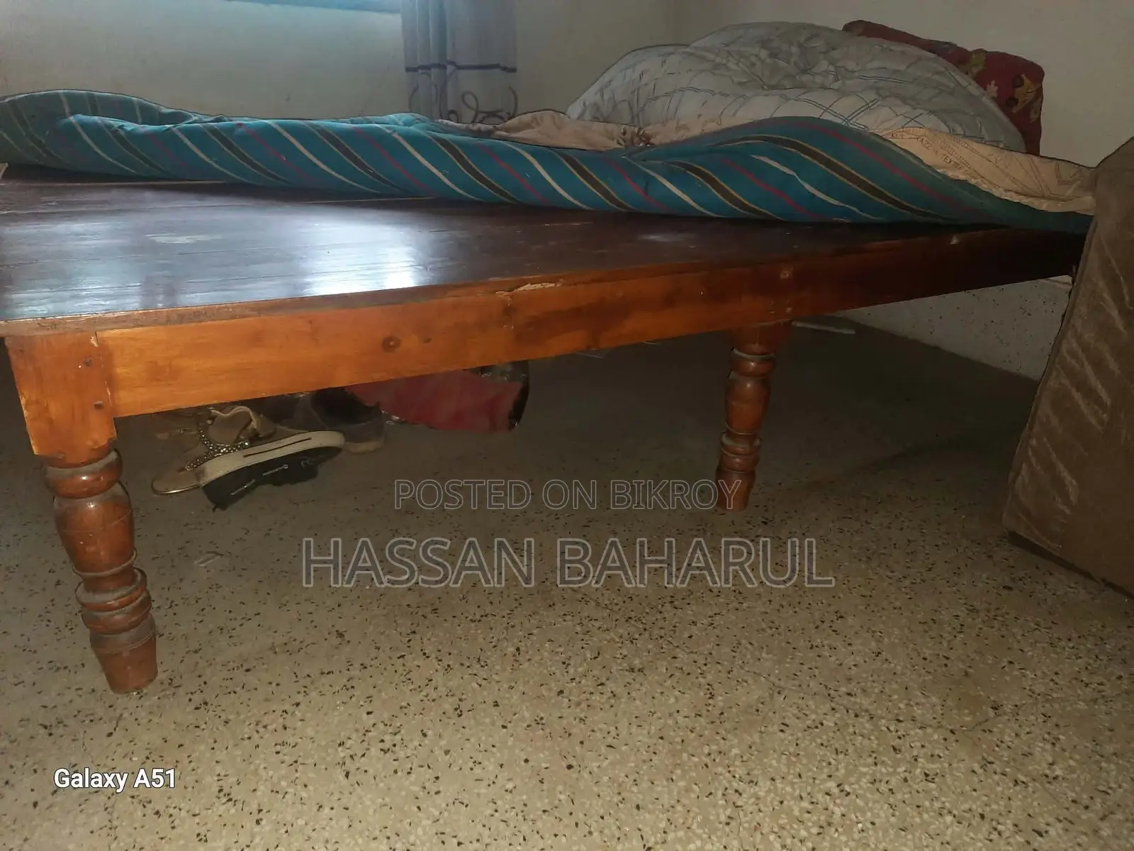 ১০০% কেরোসিন কাঠের খাট (যাদের পিঠে ব্যথা তাদের জন্য) অত্যন্ত মজবুত