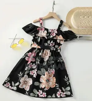Baby 3D Digital Print Linen Dress