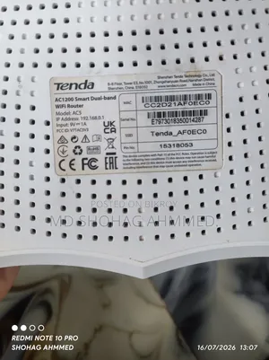 Tenda Ac1200 Dual Band Wi-Fi Router