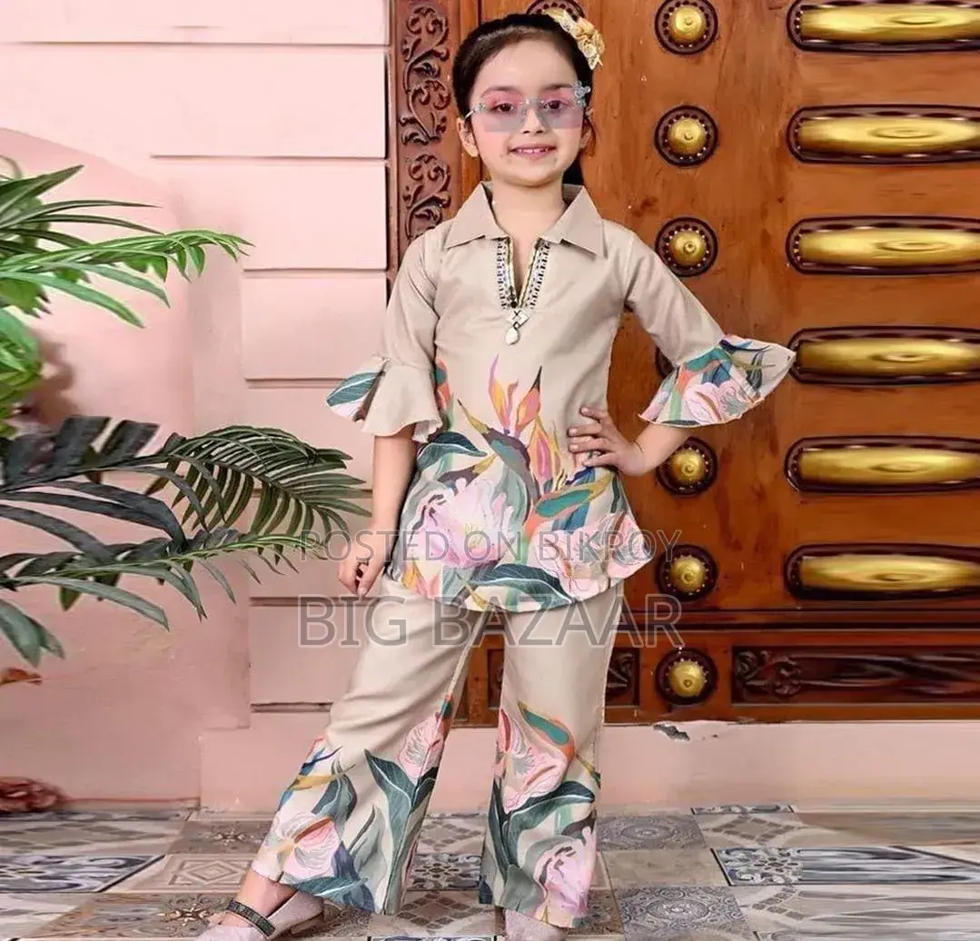 উন্নত মানের Original 3D Digital Print Linen Dress