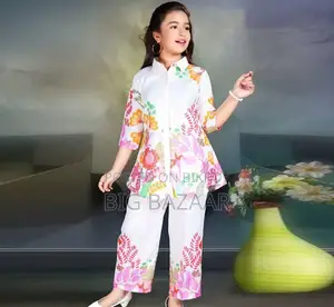 উন্নত মানের Original 3D Digital Print Linen Dress
