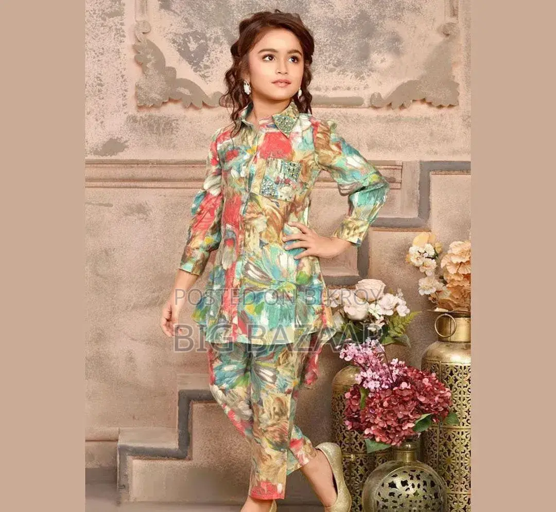 উন্নত মানের Original 3D Digital Print Linen Dress