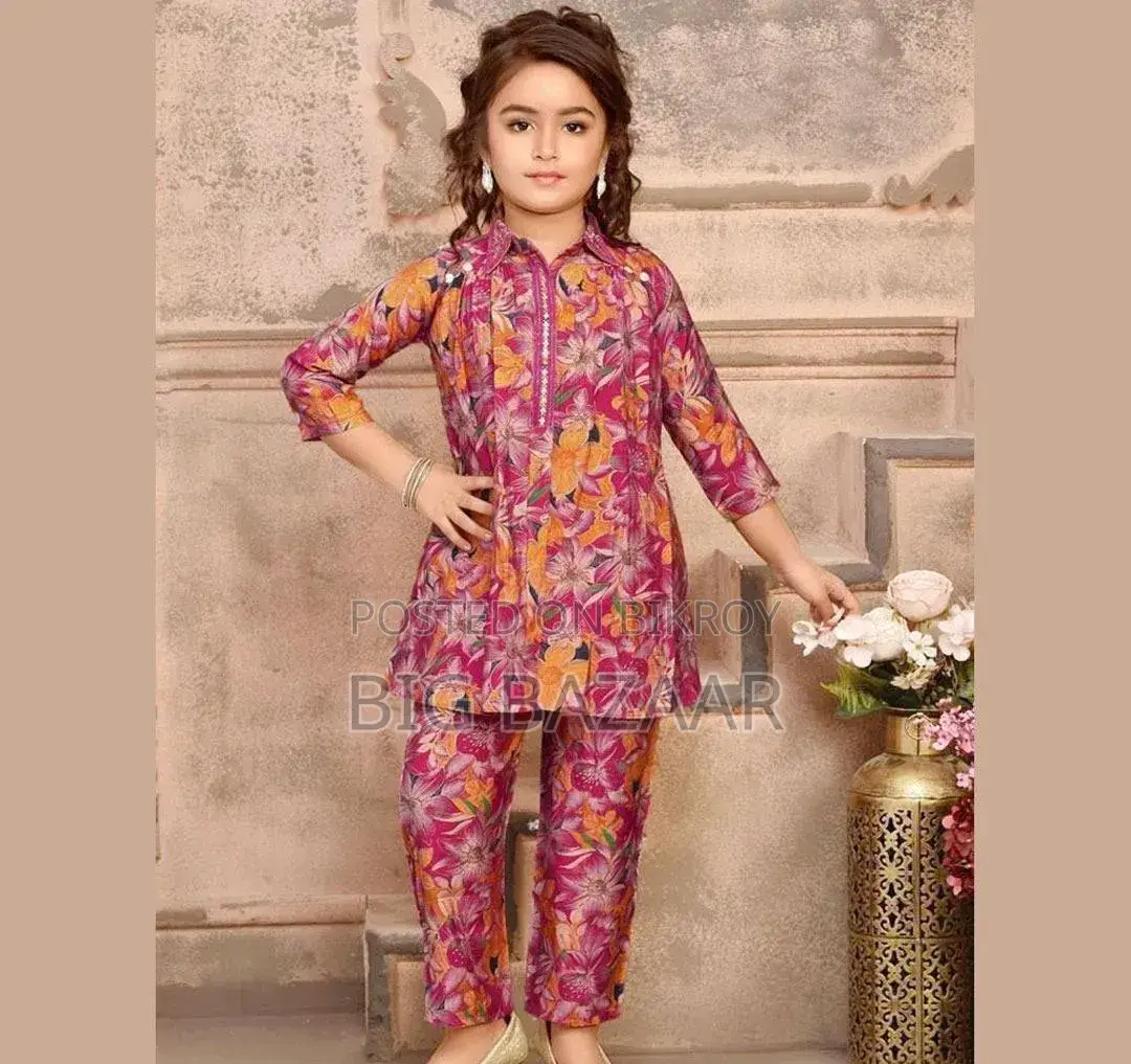উন্নত মানের Original 3D Digital Print Linen Dress