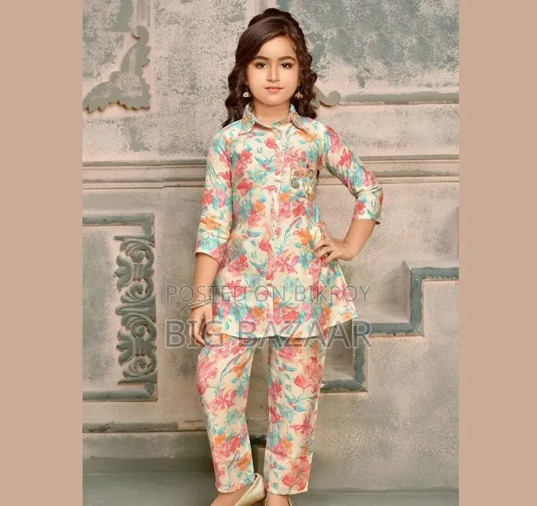 উন্নত মানের Original 3D Digital Print Linen Dress