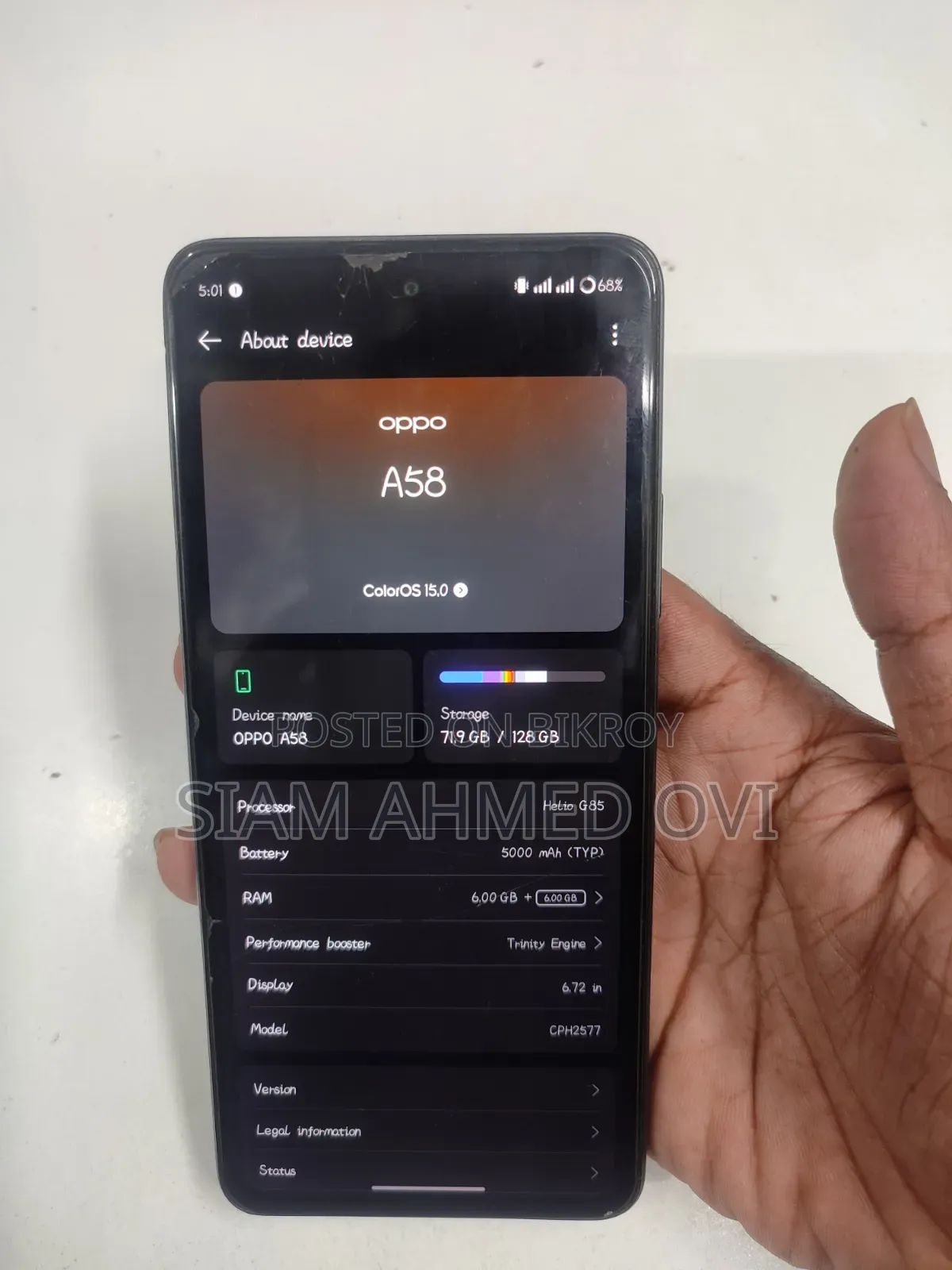 Oppo A58 4G 128 GB Black