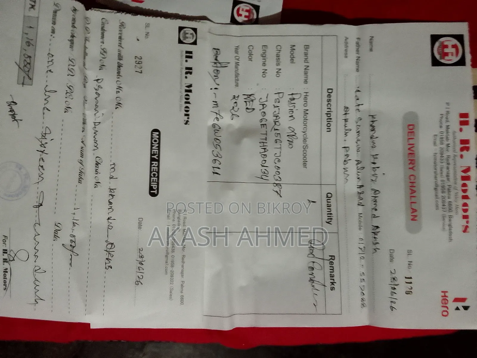 New Hero Passion Xpro i3S 2026 Red