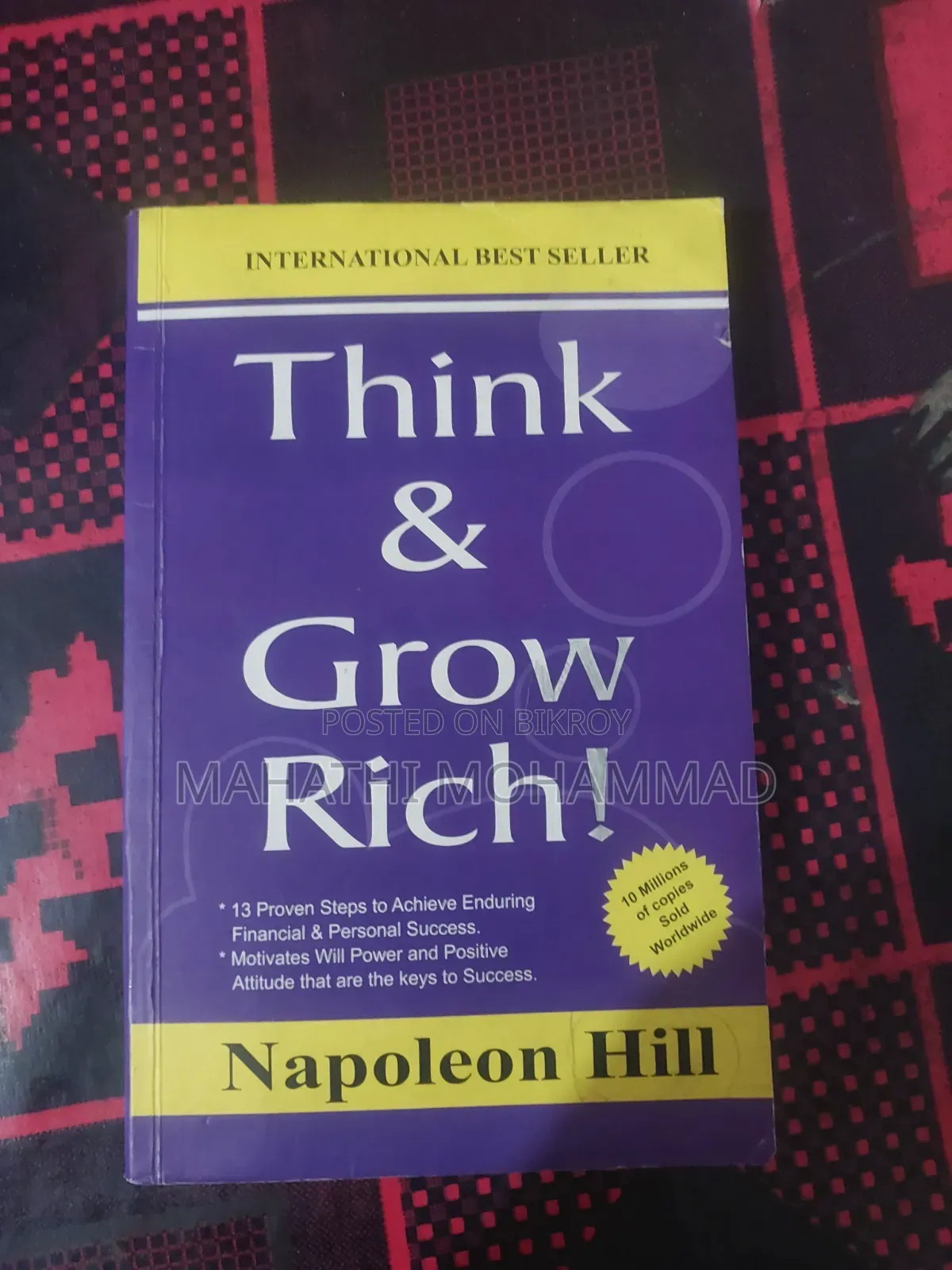 Think and Grow Rich Self Improvement Book