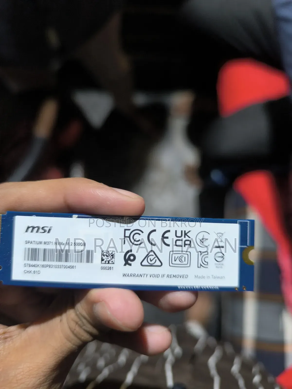 Used 500GB SSD