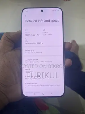 Xiaomi Redmi Turbo 4 Pro 256 GB White