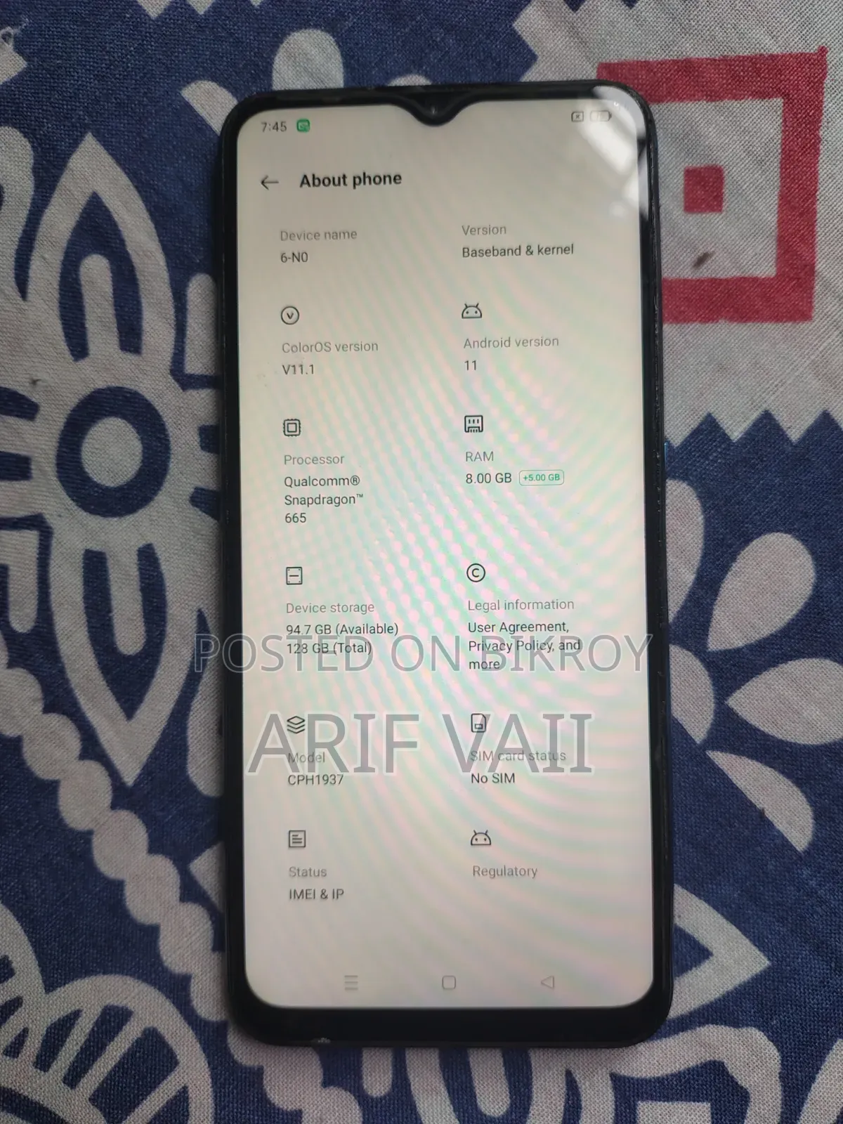 Oppo A9 128 GB Blue