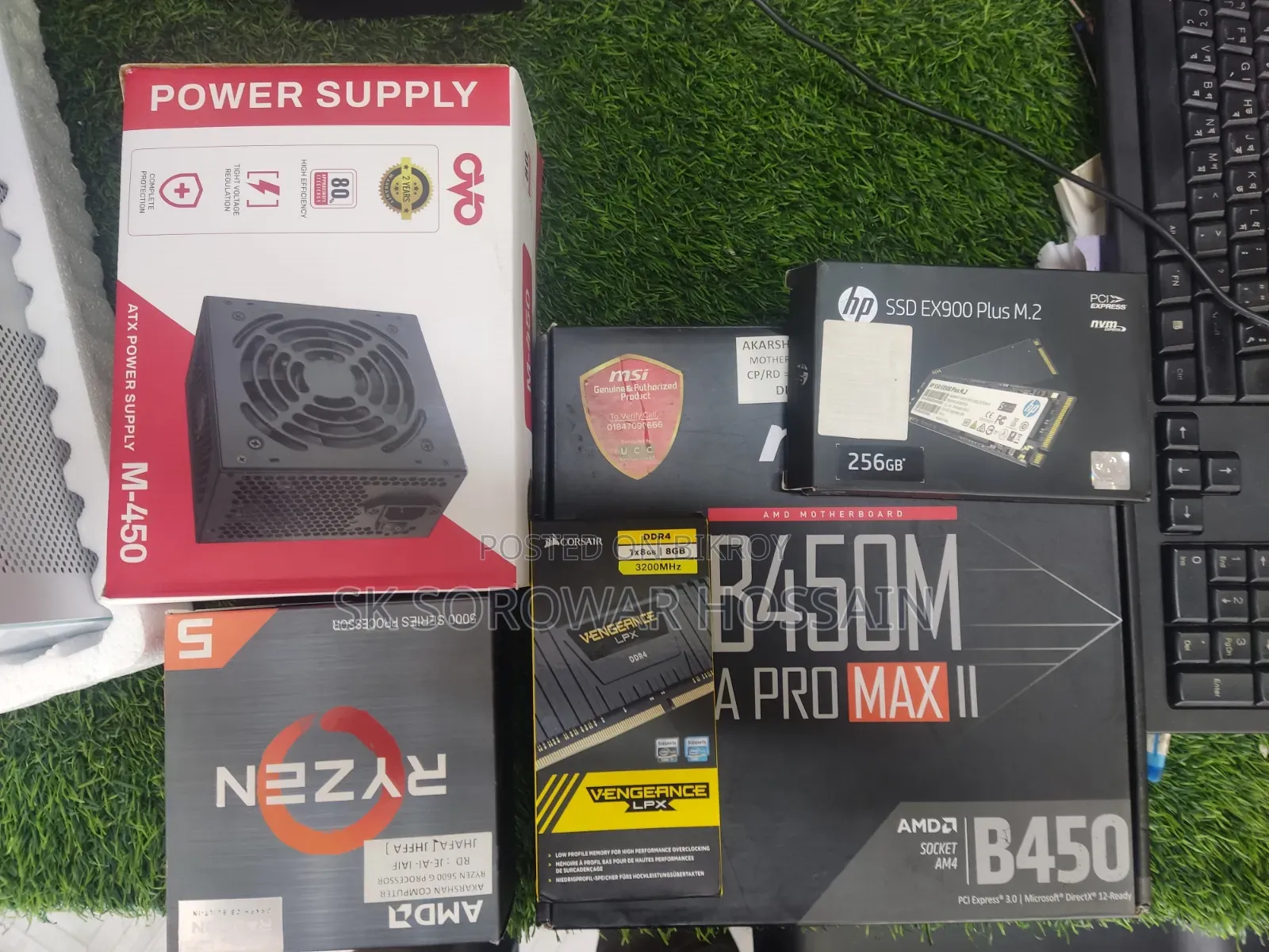 Desktop Computer Gigabyte 8GB AMD Ryzen 5 SSHD (Hybrid) 256GB