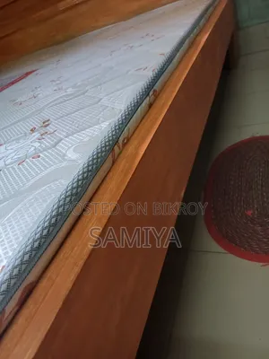 Location Keraniganj. Teak wood semi-box bed king size 6-7 feet.