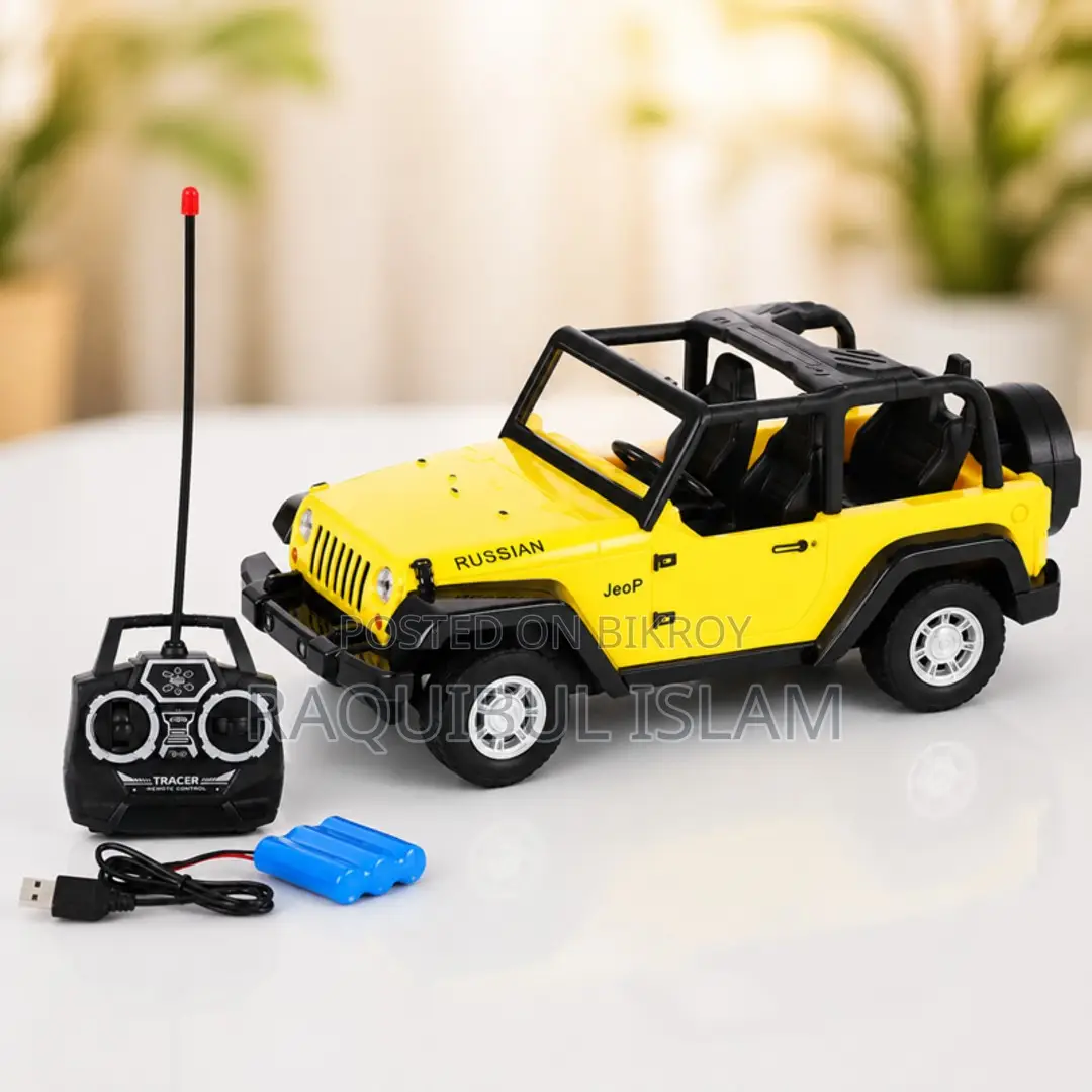 Remote Controlled Rechargeable Wrangler Model Jeep Toy Car