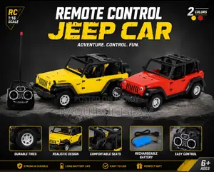 Remote Controlled Rechargeable Wrangler Model Jeep Toy Car