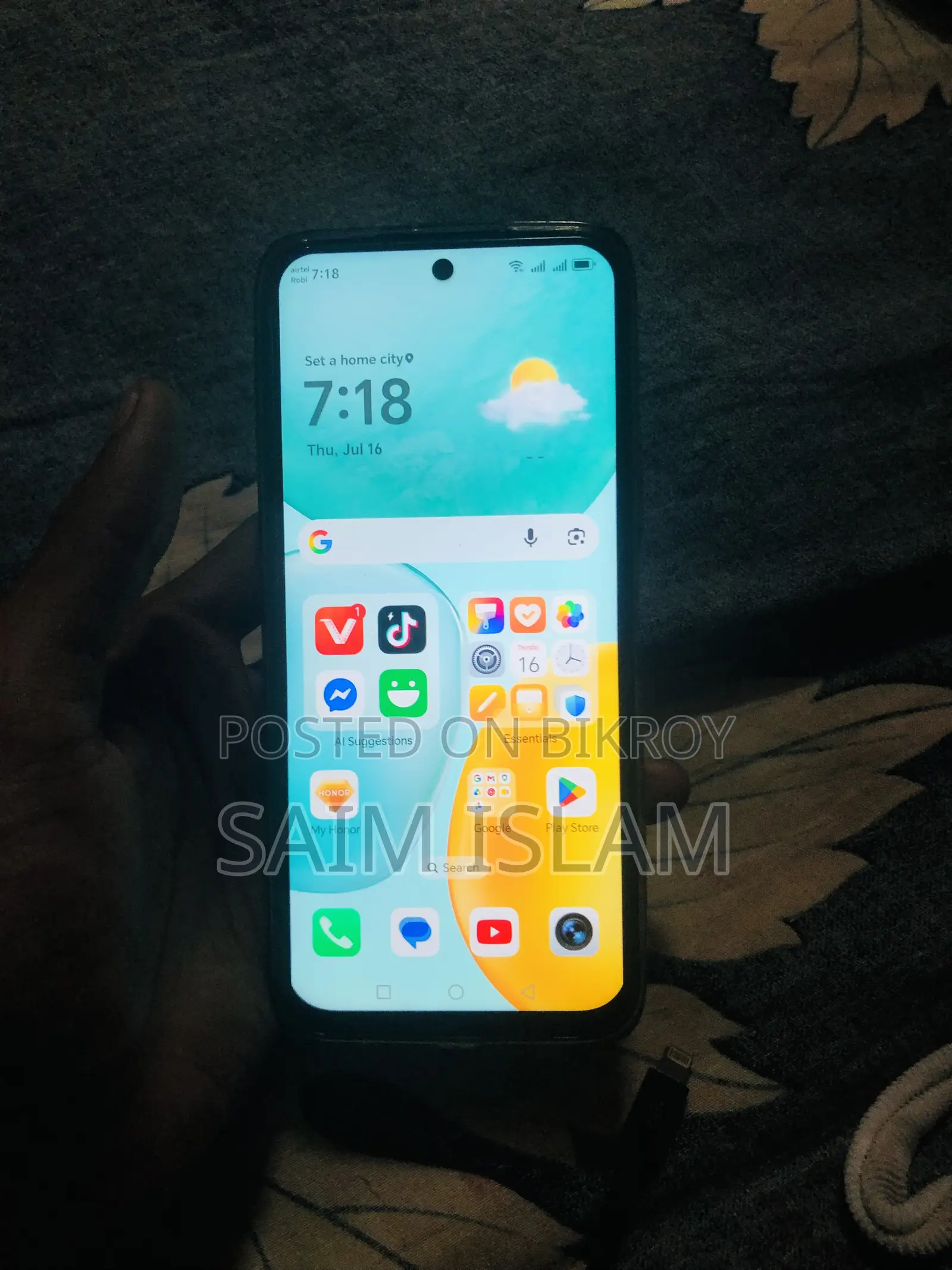 New Honor X6a 128 GB Black