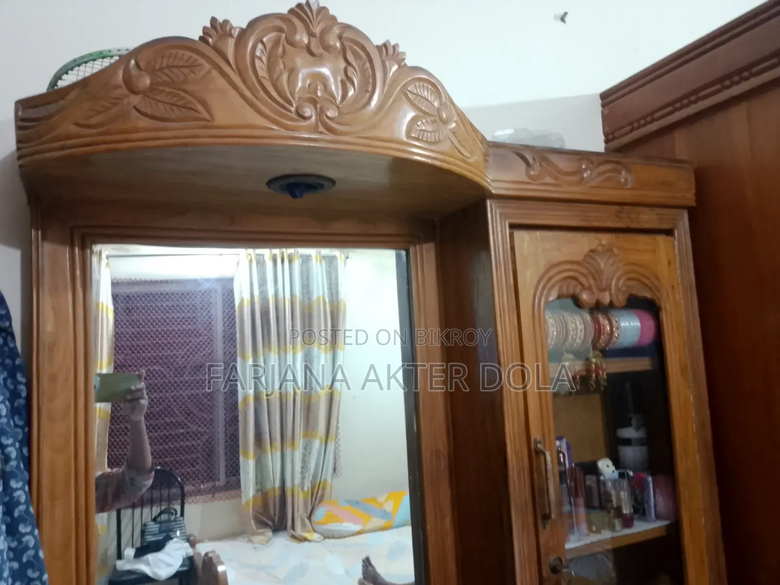 A teak wood dressing table will be sold