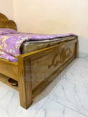 Original Teak Wood Bed 7.5/6 Feet