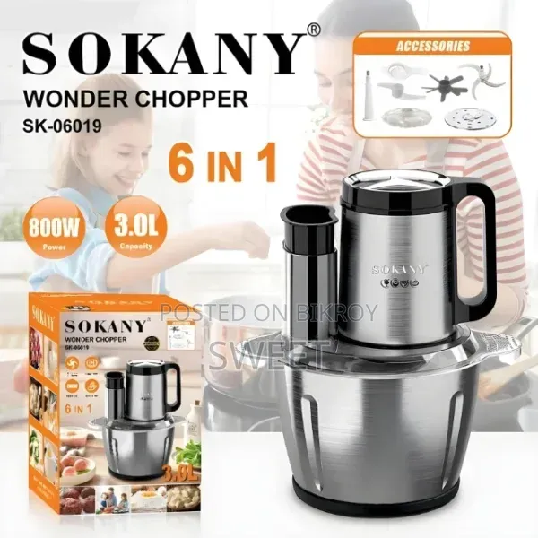 Sokany 6 in 1 Wonder Chopper.