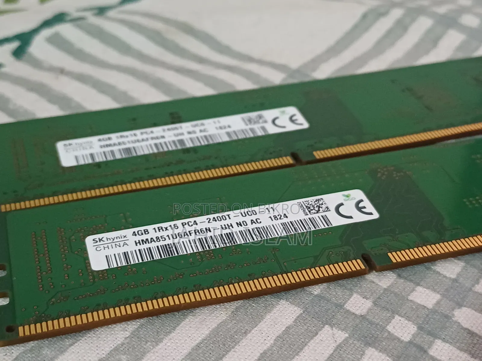 SK Hynix 4GB DDR4 Desktop Ram (2 Stick) - Price: BDT 3,000 on bikroy ...