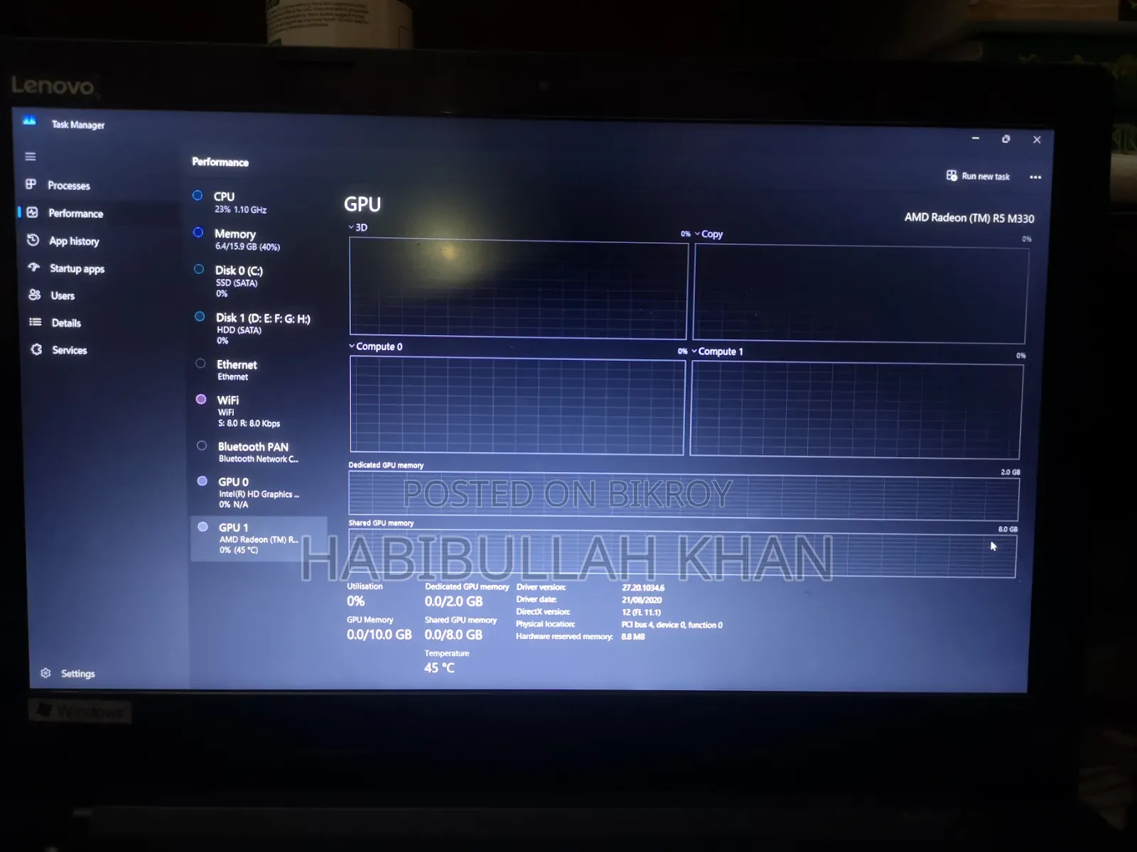 Laptop Lenovo G50-70 16GB Intel Core I5 HDD+SSD 128GB
