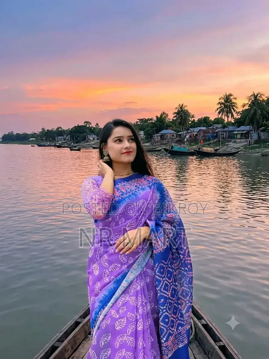 Chanderi Silk Digital Print Saree