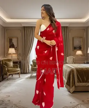 Premium Georgette Embroidery Saree