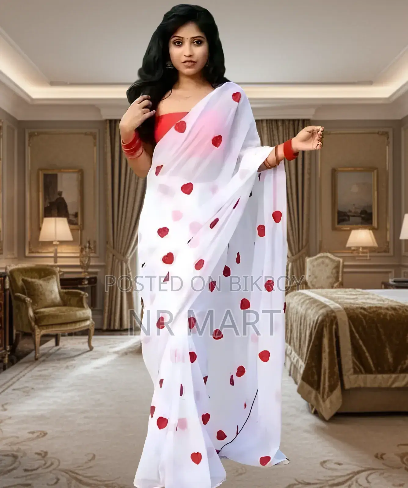 Premium Georgette Embroidery Saree