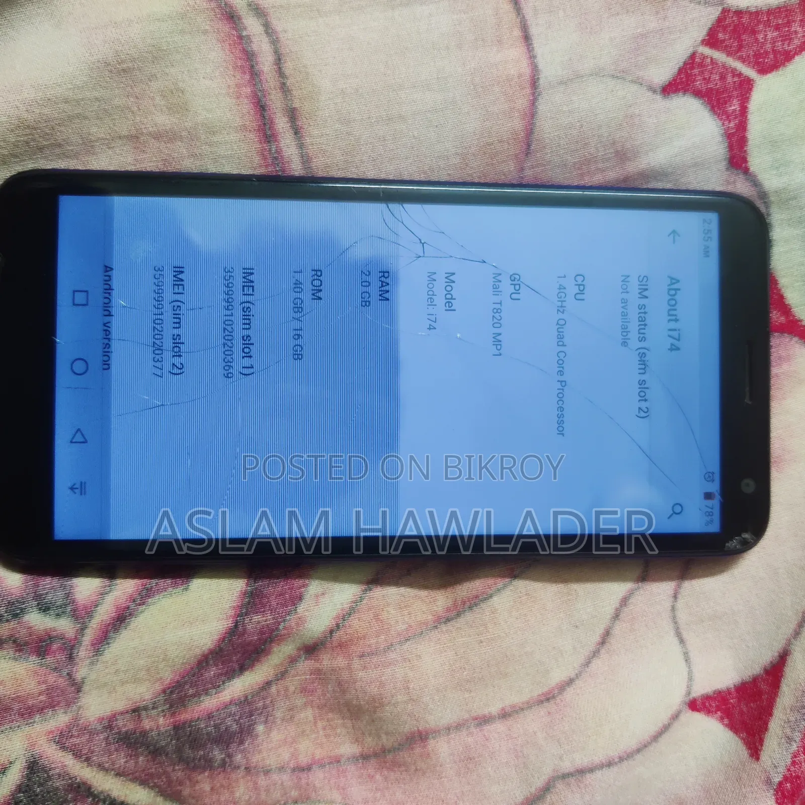 Symphony I74 16 GB Blue