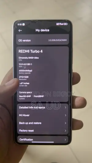 Xiaomi Redmi Turbo 4 256 GB White